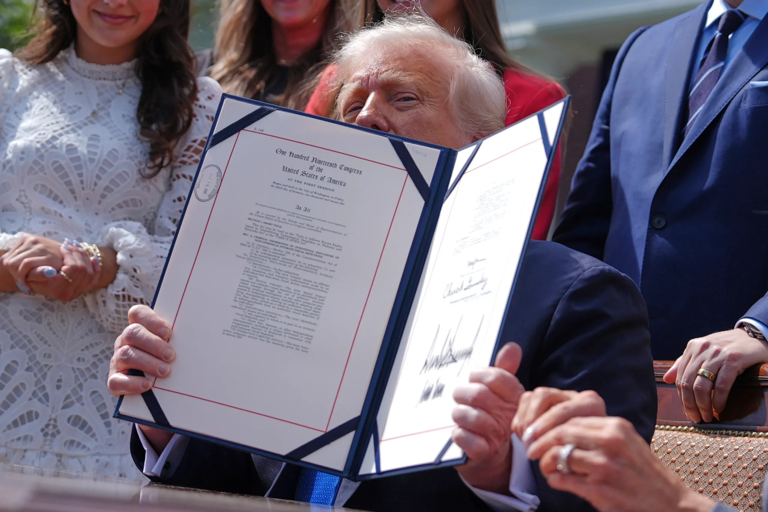 Trump Signs Bill Making AI Revenge Porn Totally Illegal Nationwide
