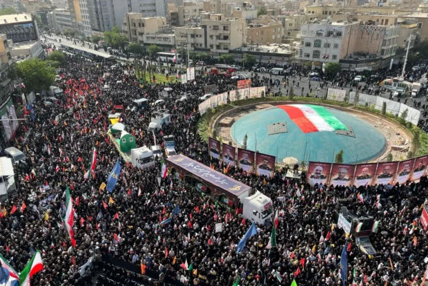 Iran Holds Massive State Funeral For 60 War Dead As Trump Threatens More Strikes