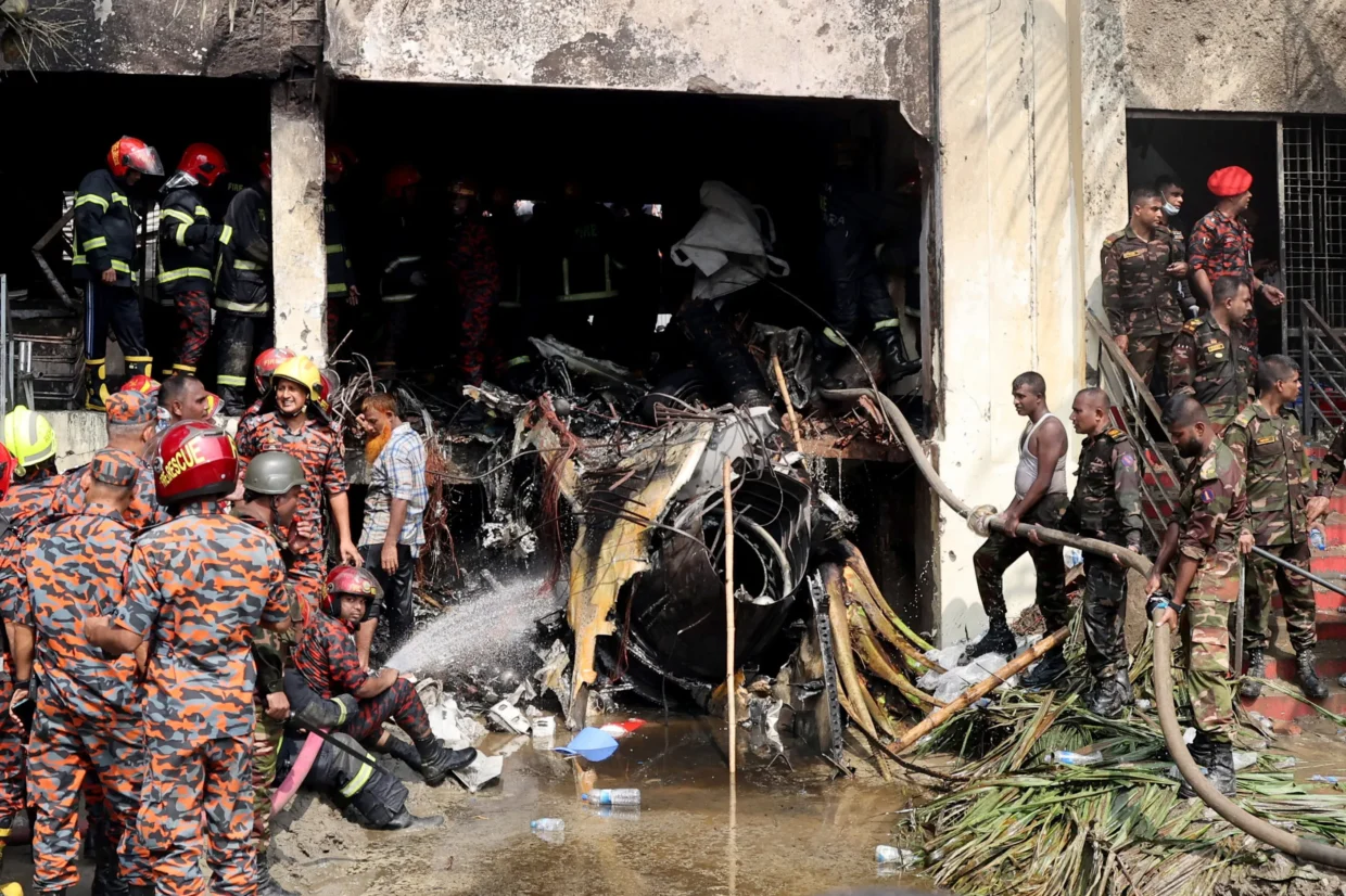 Fighter Jet Slams Into School Building Killing 19 Including Children